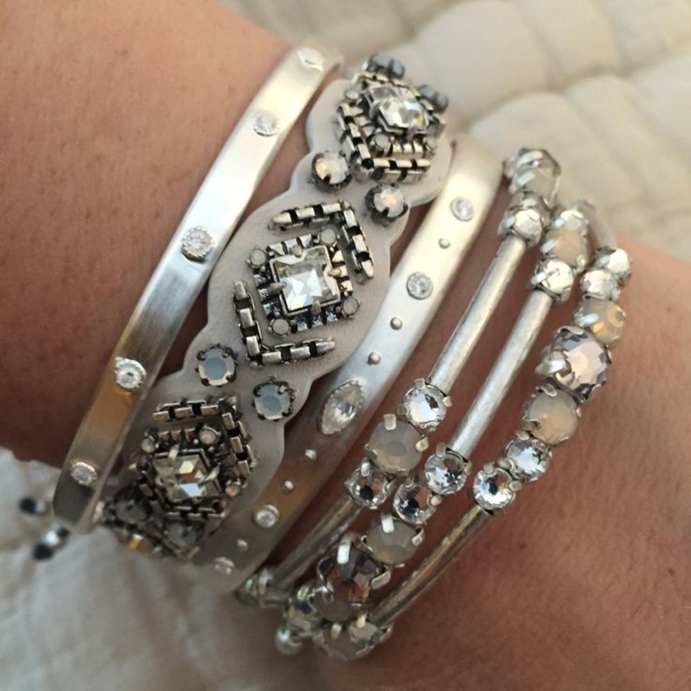 NIB Stella & Dot Chiara Embroidered Bracelet